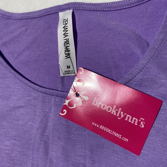 ZENANA PREMIUM Sleeveless Dress. Side Pockets. Lavender. Medium. - Picture 3 of 6